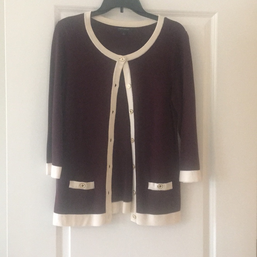 Maroon Banana Republic Cardigan
